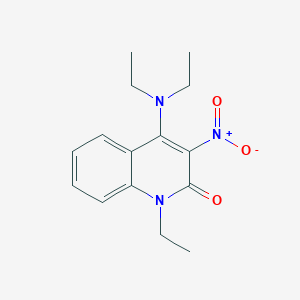 molecular formula C15H19N3O3 B14142578 4-(Diethylamino)-1-ethyl-3-nitroquinolin-2-one CAS No. 849923-83-7