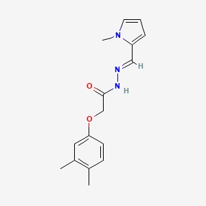 molecular formula C16H19N3O2 B14142584 2-(3,4-dimethylphenoxy)-N'-[(E)-(1-methyl-1H-pyrrol-2-yl)methylidene]acetohydrazide 