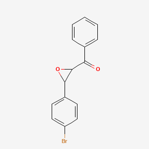 molecular formula C15H11BrO2 B14142679 [3-(4-Bromophenyl)oxiran-2-yl](phenyl)methanone CAS No. 40327-54-6