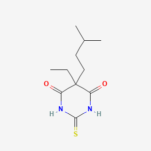 molecular formula C11H18N2O2S B14142727 Thioamobarbital CAS No. 4388-79-8