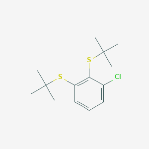 molecular formula C14H21ClS2 B14142768 1,2-Bis(tert-butylsulfanyl)-3-chlorobenzene CAS No. 89265-31-6