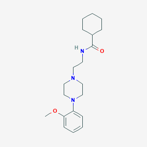 molecular formula C20H31N3O2 B14142780 N-[2-[4-(2-methoxyphenyl)piperazin-1-yl]ethyl]cyclohexanecarboxamide CAS No. 100640-32-2