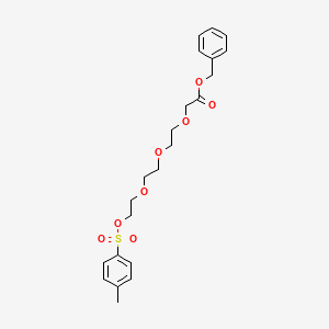 molecular formula C22H28O8S B1414283 (2-{2-[2-(Toluene-4-sulfonyloxy)-ethoxy]-ethoxy}-ethoxy)-acetic acid benzyl ester CAS No. 142504-43-6