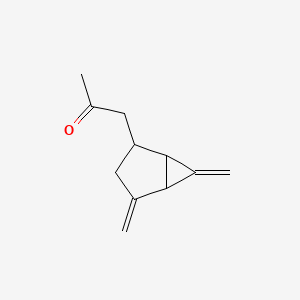 molecular formula C11H14O B14142867 1-(4,6-Dimethylidenebicyclo[3.1.0]hexan-2-yl)propan-2-one CAS No. 89032-32-6