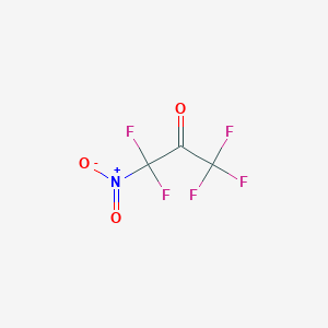 molecular formula C3F5NO3 B14142876 2-Propanone, 1,1,1,3,3-pentafluoro-3-nitro- CAS No. 3888-00-4