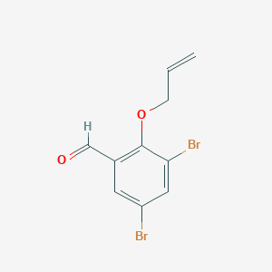 molecular formula C10H8Br2O2 B14142886 3,5-Dibromo-2-(prop-2-en-1-yloxy)benzaldehyde CAS No. 181280-07-9