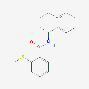 molecular formula C18H19NOS B14142913 2-(methylthio)-N-(1,2,3,4-tetrahydronaphthalen-1-yl)benzamide CAS No. 877937-94-5