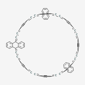 10,10'-[(Anthracene-9,10-diyl)bisethynylenebis(1,4-phenylene)bisethynylenebis(1,4-phenylene)bisethynylene]-9,9'-(1,4-phenylene)bisethynylenebisanthracene