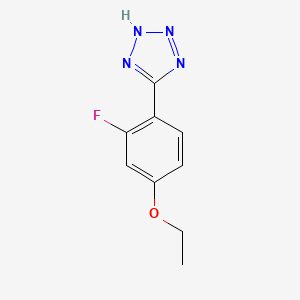 molecular formula C9H9FN4O B1414300 5-(4-Ethoxy-2-fluorophenyl)-1H-tetrazole CAS No. 2096447-81-1