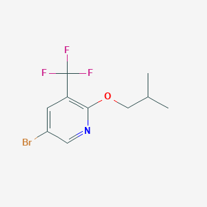 molecular formula C10H11BrF3NO B1414301 5-Bromo-2-(2-methylpropoxy)-3-(trifluoromethyl)pyridine CAS No. 2092001-08-4