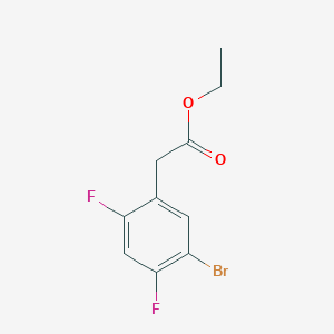 molecular formula C10H9BrF2O2 B1414309 Ethyl 5-bromo-2,4-difluorophenylacetate CAS No. 1804403-17-5