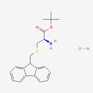 molecular formula C21H26ClNO2S B1414316 S-9-Fluorenylmethyl-l-cysteine tert-butyl ester hydrochloride CAS No. 2098496-89-8