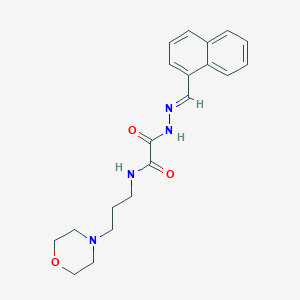 molecular formula C20H24N4O3 B14143203 N-[3-(morpholin-4-yl)propyl]-2-[(2E)-2-(naphthalen-1-ylmethylidene)hydrazinyl]-2-oxoacetamide 