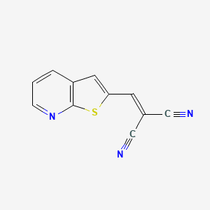 molecular formula C11H5N3S B1414322 (Thieno[2,3-b]pyridin-2-ylmethylene)malononitrile CAS No. 2167917-90-8