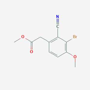 Methyl 3-bromo-2-cyano-4-methoxyphenylacetate
