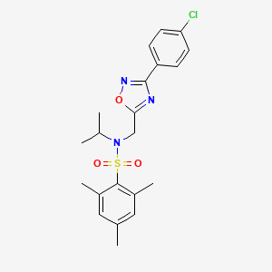 N-{[3-(4-chlorophenyl)-1,2,4-oxadiazol-5-yl]methyl}-2,4,6-trimethyl-N-(propan-2-yl)benzenesulfonamide