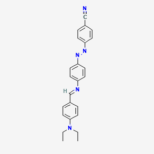 4-{(E)-[4-({(E)-[4-(diethylamino)phenyl]methylidene}amino)phenyl]diazenyl}benzonitrile