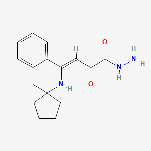 (3Z)-2-oxo-3-spiro[2,4-dihydroisoquinoline-3,1'-cyclopentane]-1-ylidenepropanehydrazide