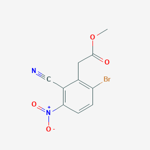 B1414405 Methyl 6-bromo-2-cyano-3-nitrophenylacetate CAS No. 1807021-33-5