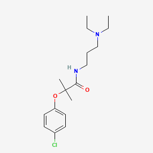 Propionamide, 2-(p-chlorophenoxy)-N-(3-(diethylamino)propyl)-2-methyl-