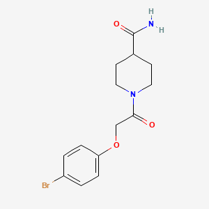 1-[(4-Bromophenoxy)acetyl]piperidine-4-carboxamide