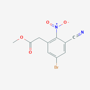 B1414413 Methyl 5-bromo-3-cyano-2-nitrophenylacetate CAS No. 1806853-81-5