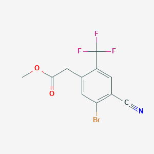 B1414414 Methyl 5-bromo-4-cyano-2-(trifluoromethyl)phenylacetate CAS No. 1805417-86-0