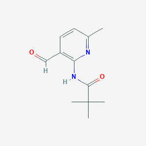 molecular formula C12H16N2O2 B14144167 N-(3-formyl-6-methylpyridin-2-yl)-2,2-dimethylpropanamide CAS No. 127446-32-6