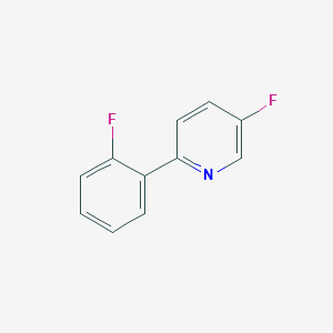 molecular formula C11H7F2N B14144172 5-Fluoro-2-(2-fluorophenyl)pyridine CAS No. 511522-73-9