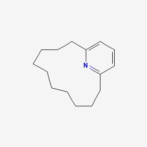 molecular formula C15H23N B14144210 16-Azabicyclo[10.3.1]hexadeca-1(16),12,14-triene CAS No. 4432-68-2