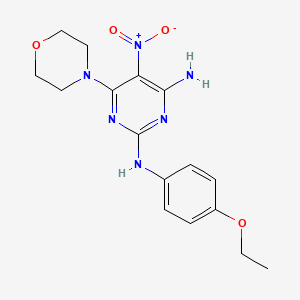 molecular formula C16H20N6O4 B14144275 2-N-(4-ethoxyphenyl)-6-morpholin-4-yl-5-nitropyrimidine-2,4-diamine CAS No. 714288-67-2