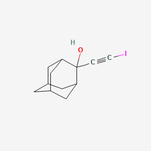 B14144291 2-(Iodoethynyl)tricyclo[3.3.1.1~3,7~]decan-2-ol CAS No. 364626-02-8