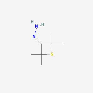 (2,2,4,4-Tetramethylthietan-3-ylidene)hydrazine