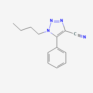 molecular formula C13H14N4 B14144302 1-Butyl-5-phenyl-1H-1,2,3-triazole-4-carbonitrile CAS No. 89844-79-1