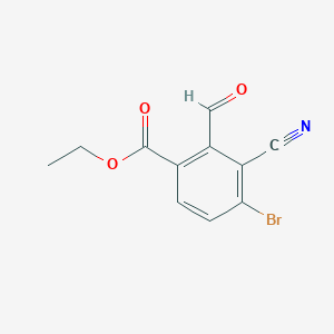 B1414431 Ethyl 4-bromo-3-cyano-2-formylbenzoate CAS No. 1805247-16-8