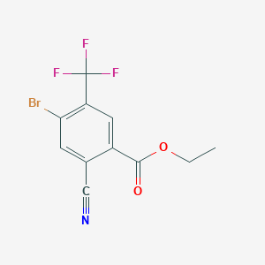 B1414432 Ethyl 4-bromo-2-cyano-5-(trifluoromethyl)benzoate CAS No. 1805250-49-0