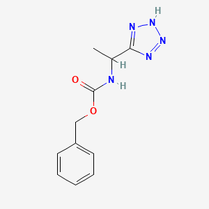 molecular formula C11H13N5O2 B14144368 benzyl [1-(1H-Tetrazol-5-yl)ethyl]carbamate CAS No. 33042-92-1