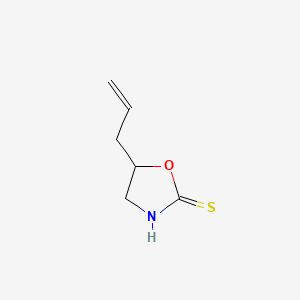 molecular formula C6H9NOS B14144385 (-)-5-(2-Propenyl)-2-oxazolidinethione CAS No. 68831-68-5