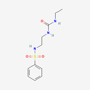 1-[2-(Benzenesulfonamido)ethyl]-3-ethylurea