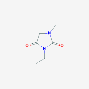 molecular formula C6H10N2O2 B14144401 3-Ethyl-1-methylimidazolidine-2,4-dione CAS No. 71300-02-2