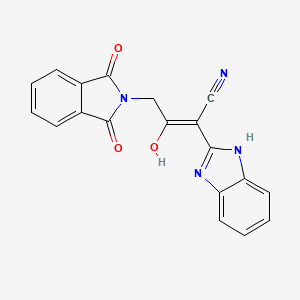 2-(1,3-dihydro-2H-benzimidazol-2-ylidene)-4-(1,3-dioxo-1,3-dihydro-2H-isoindol-2-yl)-3-oxobutanenitrile