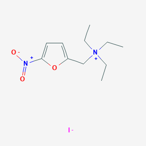 N,N-Diethyl-N-[(5-nitrofuran-2-yl)methyl]ethanaminium iodide