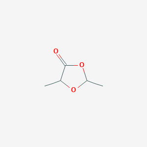 molecular formula C5H8O3 B14144485 2,5-Dimethyl-1,3-dioxolan-4-one CAS No. 4051-08-5