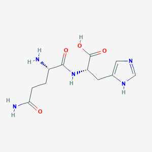 molecular formula C11H17N5O4 B14144499 Glutaminylhistidine CAS No. 104018-08-8