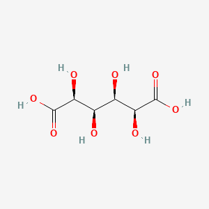 molecular formula C6H10O8 B14144544 (2S,3R,4R,5S)-2,3,4,5-tetrahydroxyhexanedioic acid CAS No. 33012-63-4