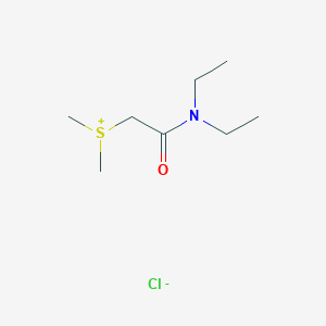 molecular formula C8H18ClNOS B14144551 Sulfonium, [2-(diethylamino)-2-oxoethyl]dimethyl-, chloride CAS No. 3556-64-7