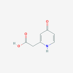 molecular formula C7H7NO3 B14144557 2-(4-Hydroxypyridin-2-yl)acetic acid CAS No. 1227499-21-9