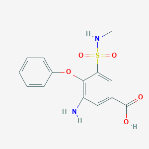 3-Amino-5-methylsulphamyl-4-phenoxy-benzoic acid