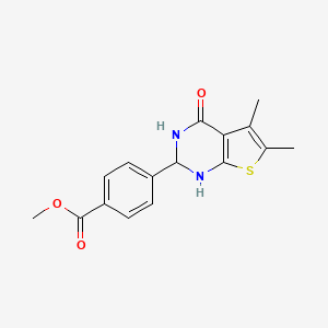 methyl 4-(5,6-dimethyl-4-oxo-2,3-dihydro-1H-thieno[2,3-d]pyrimidin-2-yl)benzoate