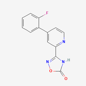 molecular formula C13H8FN3O2 B1414460 3-[4-(2-Fluorophenyl)-pyridin-2-yl]-4H-[1,2,4]oxadiazol-5-one CAS No. 1219454-11-1
